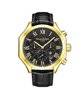 Swan and Edgar SE01422 Swan & Edgar Hand Assembled Cosmopolitan Automatic Gold Black