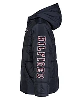 Tommy Hilfiger Toddler and Little Boys Sleeve Graphic Puffer Jacket