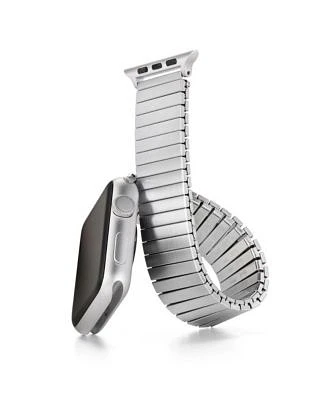 Speidel Twist-o-Flex Band Compatible For Use With The Apple Watch (series 1-8) 38/40/41mm in Silver Size