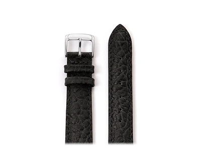 Speidel Men's Heavy Texture Buffalo Grain Watchband 28mm Black