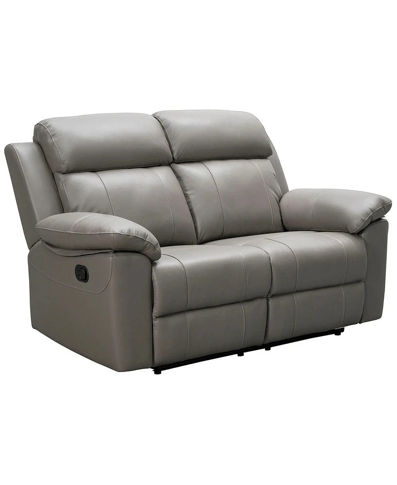 Abbyson Living 63" Leather Manual Reclining Loveseat