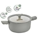 BergHOFF Balance Non-stick Ceramic Stockpot 10", 4.6qt. With Glass Lid, Recycled Aluminum