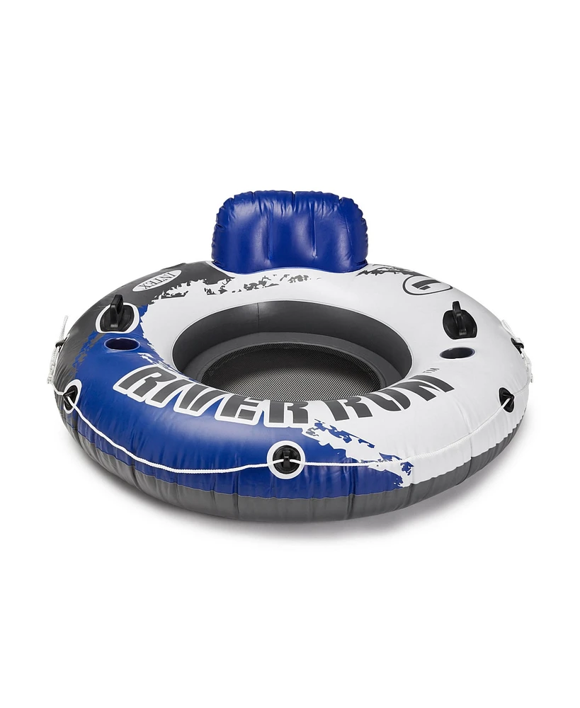 Intex River Run Connect Vinyl Lounge Inflatable Floating Water Tubes (3 Pack)