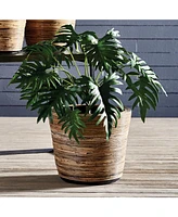 Napa Home & Garden Wrapped Dry Basket Planter 20.75"