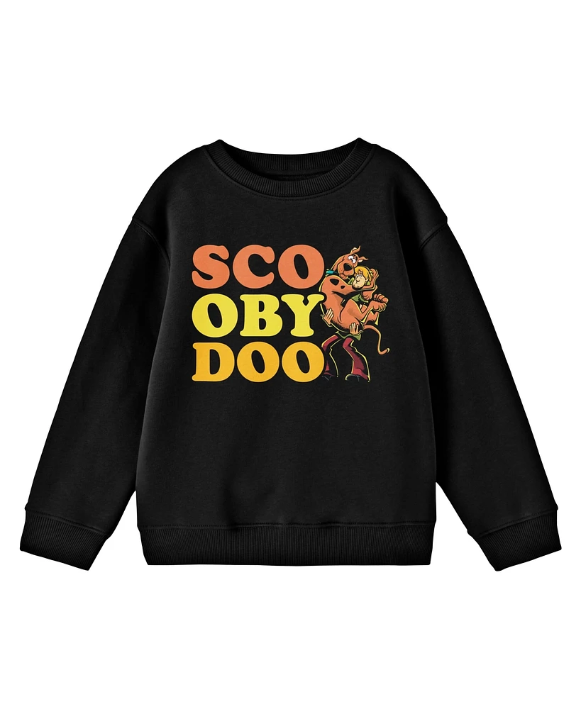 Scooby Doo Boys Shaggy And Black Long Sleeve Shirt