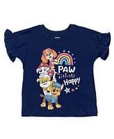 Paw Patrol Girls Everest Rubble Marshall 2 Pack T-Shirts to