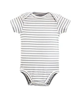 Touched by Nature Baby Boys Organic Cotton Bodysuits, Dreamy Woodland