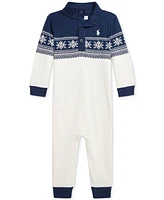 Polo Ralph Lauren Baby Cotton Snowflake-Print Coverall