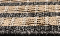 Liora Manne' Monaco Striped Border 1'11"x7'6" Runner Area Rug