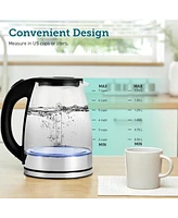 Sugift 1.8-l Glass Electric Water Kettle Tea Kettle