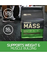 Optimum Nutrition Optimum Nutrition, Serious Mass, 50g Protein Powder, Chocolate, 12 lb, 16 Servings