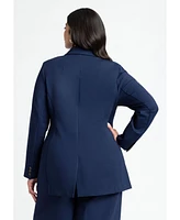 Eloquii Women's The Ulimate Classic Fit Longline Blazer