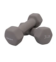 Bintiva Earthtone Dumbbell Kit 3lb,5lb,7lb,10lb,15lb, with 5 Tier Stand