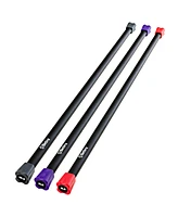 Bintiva Body Bar - Weighted Workout Bar Set - 5, 8, 12lb