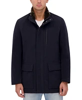 Cole Haan Men's Wool Plush Car Coat