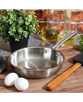 Babish Inch Stainless Steel Triply Professional Grade Fry Pan