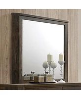 Streamdale Furniture Elettra Mirror, Rustic Walnut