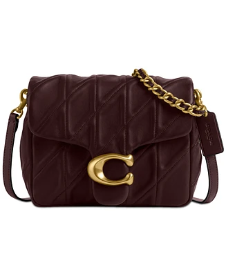 Coach Quilted Washed Leather Times Square Mini Tabby Shoulder Bag