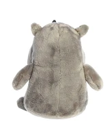 Aurora Medium Happy Rhino Happy Hippo and Friends Whimsical Plush Toy Gray 11"