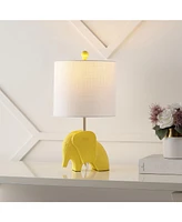 Jonathan Y Koda 17.5" Eclectic Southwestern Resin/Iron Elephant Led Kids' Table Lamp, Yellow