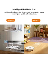 Roborock Qrevo Pro Robot Vacuum and Mop with FlexiArm Design Edge Mopping, Dynamic Hot Water Mop Washing and Auto Mop Drying, Intelligent Dirt Detecti