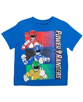 Power Rangers Boys T-Shirt and Mesh Shorts Outfit Set to