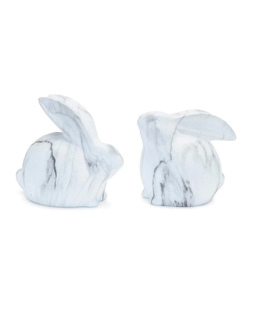 Slickblue Decorative Rabbit Figurine Delightful Home Decor Accent (Set of 2)