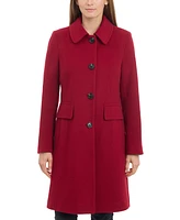 Anne Klein Women's Collared Button-Front Walker Coat