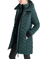 Dkny Women's Bibbed Packable Puffer Coat