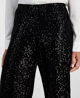 Jm Collection Petite Sequin Pull-On Pants, Created for Macy's