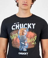 Tai Apparel Men's Short Sleeve Crewneck Chucky Graphic T-Shirt