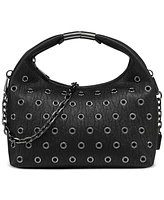 Dkny Mel Eyelet Rivet Top Zip Small Hobo