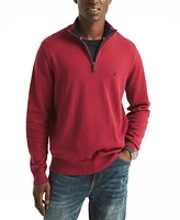 Nautica Men's Navtech Classic-Fit Solid Quarter-Zip Sweater