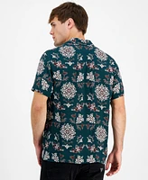 Guess Men's Paisley-Print Short-Sleeve Shirt