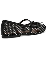 Dv Dolce Vita Women's Maleeya Rhinestone Mesh Bow Ballet Flats