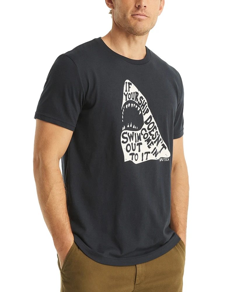 Nautica Men's Whimsical Shark Graphic T-Shirt