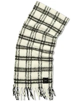 Calvin Klein Men's Plaid Yarn-Dyed Scarf