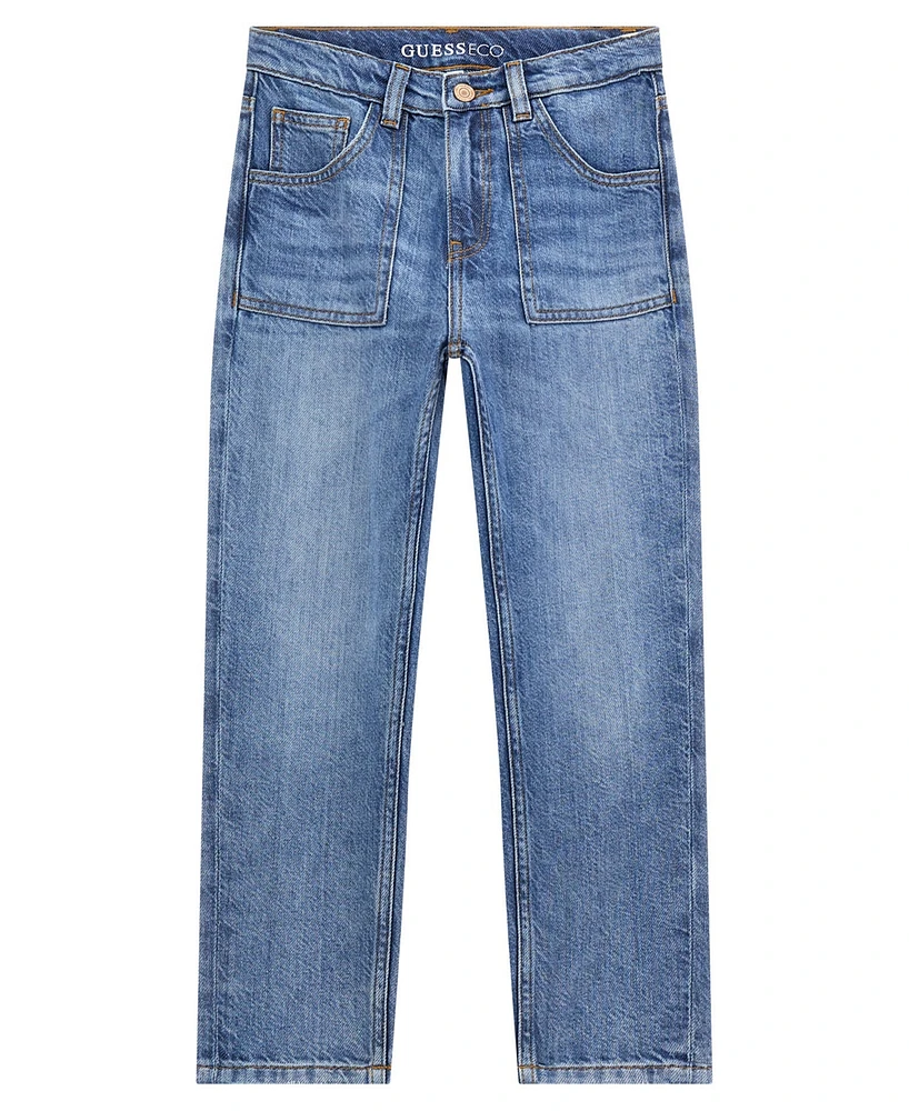 Guess Big Girls Denim Carpenter Pant