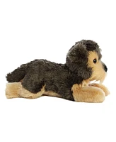 Aurora Medium Yorky Flopsie Adorable Plush Toy Gray 12"