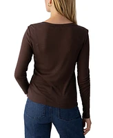 Sanctuary Women's Long-Sleeve Crewneck Top