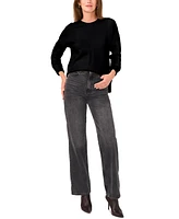 Vince Camuto Women's Ribbed Crewneck Long-Sleeve Sweater