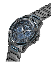 Guess Men's Multi-Function Gunmetal Steel Watch 48mm