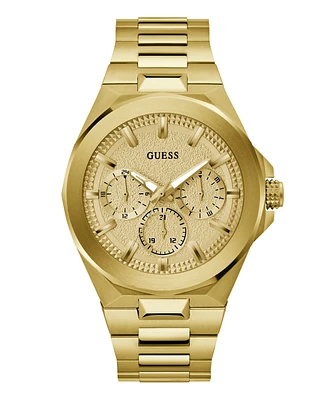 Guess Men's Multi-Function Gold Steel Watch 46mm