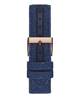 Guess Women's Multi-Function Blue Denim Watch 36mm