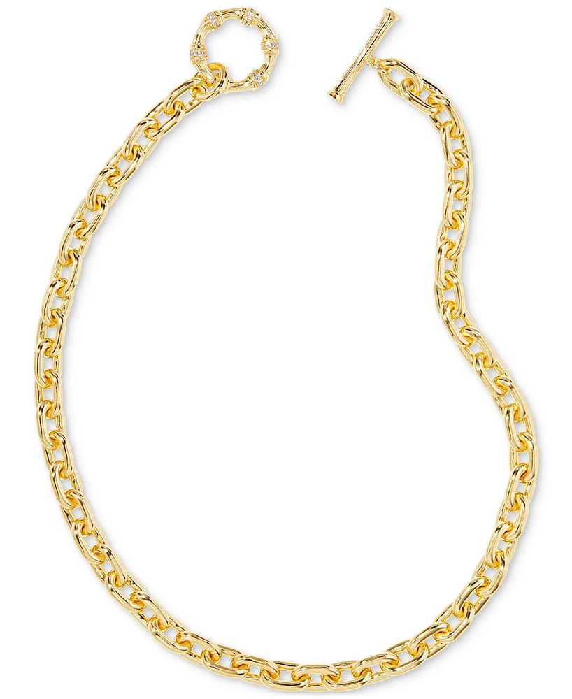 Kendra Scott Gold-Tone Maura Chain 17" Toggle Necklace