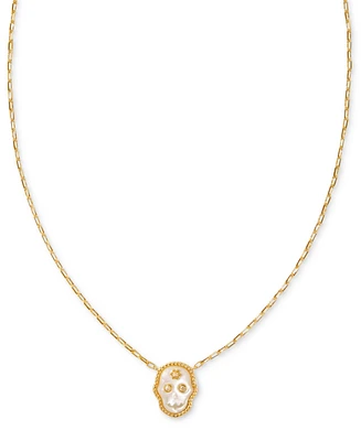 Kendra Scott Gold-Tone Skeleton Short Pendant Necklace, 16" + 3" extender