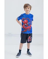 Marvel Toddler Boys Spider-Man T-Shirt and Shorts Outfit Set to