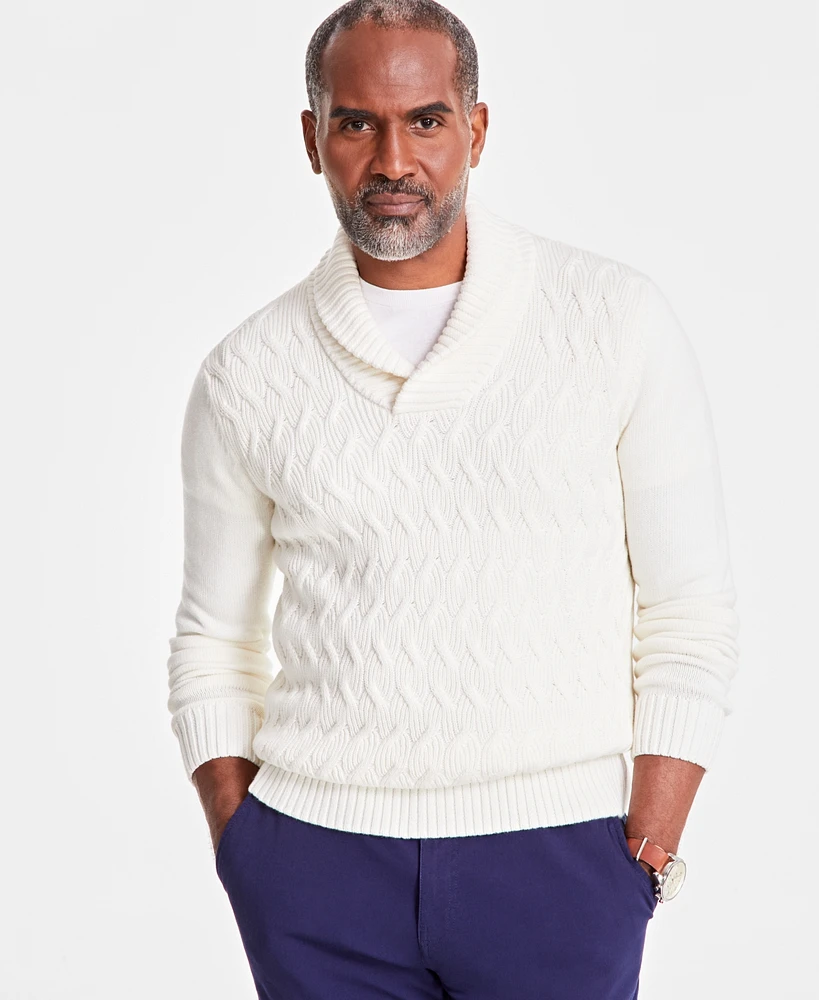 Club Room Men's Chunky Shawl Collar Sweater, Created for Macy's
