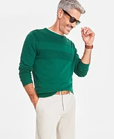 Club Room Men's Textured Cotton Sweater, Created for Macy's