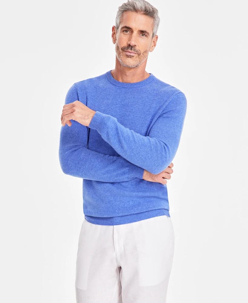 Club Room Cashmere Crew-Neck Sweater, Created for Macy's